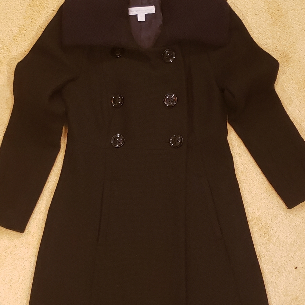 New York & Company Mid-Length Wool Coat